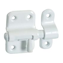 Targette classique acier epoxy blanc hauteur 38
