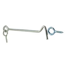 Crochet contre-vent L.100mm acier zingué x2