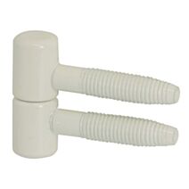 Fiche à visser d13 acier epoxy blanc x2