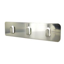 Ratelier 3 crochets longeur 150 inox