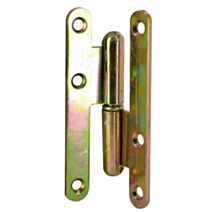 Paumelle parisienne bout rond 110 x 55 mm droite - CIME