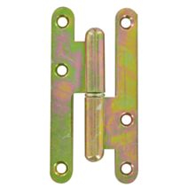 Paumelle de Paris 110x55mm gauche acier bichromaté