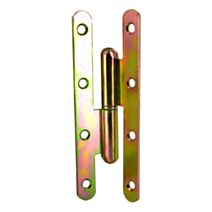 Paumelle de Paris 140x55mm droite acier bichromaté