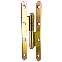 Paumelle de Paris 140x55mm gauche acier bichromaté