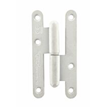 Paumelle de Paris 110x55mm droite acier zingué blanc