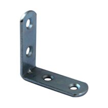 Equerre de chaise bouts ronds 40x40mm acier zingué