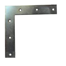 Equerre fenêtre bout carré acier zingue 190x190x22