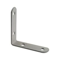 Equerre de chaise bouts ronds 60x60 acier époxy blanc