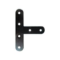 Patte fixation "T" à plat 80x55x15mm acier zingué