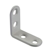 Equerre d'assemblage 30x30mm acier époxy blanc