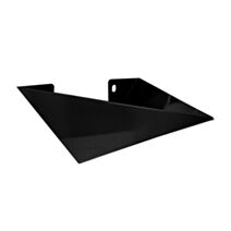 2 équerres iceberg décorative acier noir  l.126.7 x p167.7 x h74.4mm - CIME