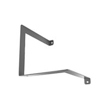 Console équerre parenthese fixation à gauche acier gris 150x150mm - CIME