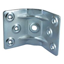 Ferrure de pied de table H70mm acier zingué