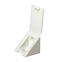 Taquet équerre 25x25x23mm plastique blanc