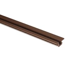 Rail à encastrer pour porte coulissante L2000mm plastique brun