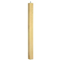 Pied de table carré hêtre brut H.710 mm - CIME