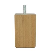 Pied de meuble carré 50 x 50 x H80 mm hêtre - CIME