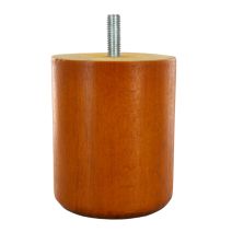 Pied cylindrique hêtre teinté merisier D68 H.80mm