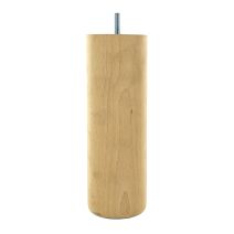 Pied de lit cylindrique hêtre brut D68mm H200mm