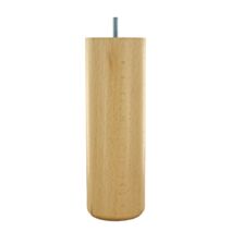 Pied de lit cylindrique hêtre verni D68mm H.200mm