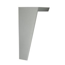 Pied conique plastique gris L.45mm H.100mm