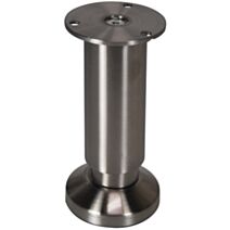 Pied diamètre 38 hauteur 120 réglable alu nickele