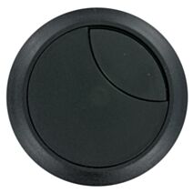 Passe-câble D60mm H25mm plastique noir