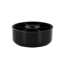 Pied de meuble plastique noir D60 x H25 mm - CIME