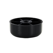 Pied de meuble plastique noir D60 x H25 mm - CIME