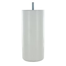 Pied de lit hêtre laqué blanc D68mm H.150mm