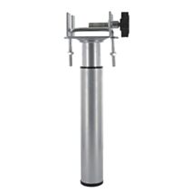 Pied D30 acier époxy gris réglable de 170 à 250mm