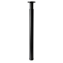 Pied de table, bar et plan de travail Zoom Ø60 mm aluminium noir réglable de H700 à 1100 mm - CIME