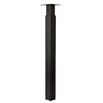 Pied de meuble réglable acier noir 60 x 60 x H700/1100 mm - CIME