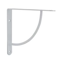 Equerre bibop décorative acier époxy blanc brillant 230x230mm - CIME