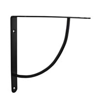 Equerre bibop acier époxy 180 x 180 mm noir brillant - CIME