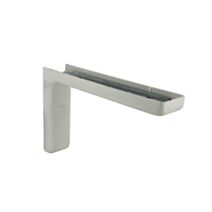 Equerre à fixations invisibles -fixation acier + cache plastique blanc 180 x 114mm - CIME