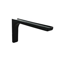 Equerre à fixations invisibles -fixation acier cache + plastique noir 240 x 144mm - CIME