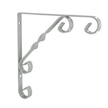 Equerre rétro acier époxy 200 x 200 mm blanc - CIME