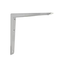 Equerre renforcée acier époxy 350 x 350 mm blanc - CIME