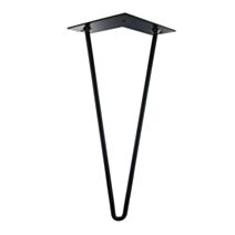 Pied de meuble filaire Ø10 x H300 mm acier noir - CIME