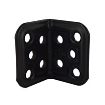 Equerre d'angle 90 degré, L.30mm acier blanc