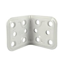 Equerre d'angle 90 degré, L.40mm acier blanc