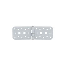 Charnière large 65x200x2.2 acier époxy blanc