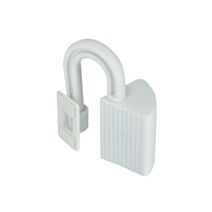 Lot de 2 entrebâilleurs de porte plastique blanc - CIME