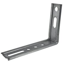 Equerre nervurée droite 30x100x65x1,5mm acier