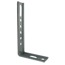 Equerre nervurée droite 30x130x65x1,5mm acier