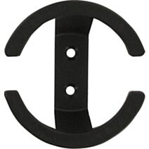 Patère éco 1 tête et 1 crochet - plastique brun - CIME