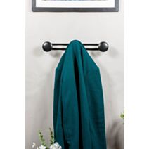 Patère rond fixe acier noir mat 3 têtes - CIME