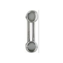 Patère 2 têtes Ø65mm - acier chromé - CIME