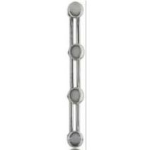 Patère 4 têtes Ø65mm - acier chromé - CIME